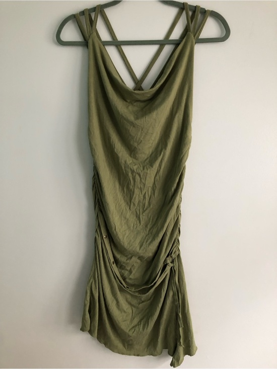 Nomads Hemp Wear Dresses & Skirts - Y2K Gypsy Forest Fairy Boho Nomads Bamboo Hemp Strappy Asymmetrical Pixie Dress